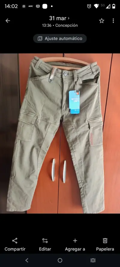 Pantalón cargo verde Hardwork talla S - miniatura 2