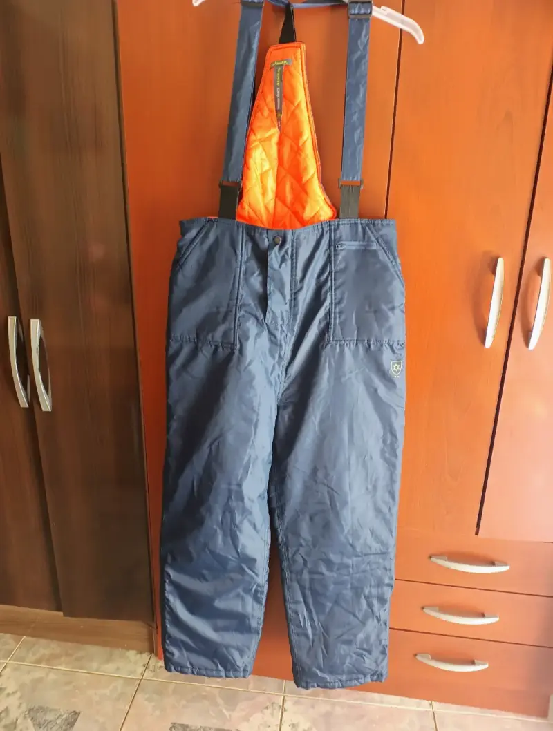 Pantalones de esquí azul con tirantes