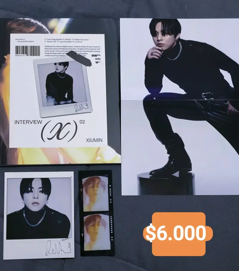 Álbum Xiumin Interview X sin photocard