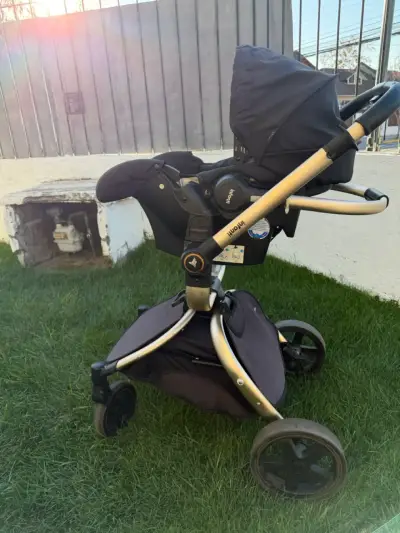 Coche de bebé 3 en 1 con silla de auto - miniatura 4