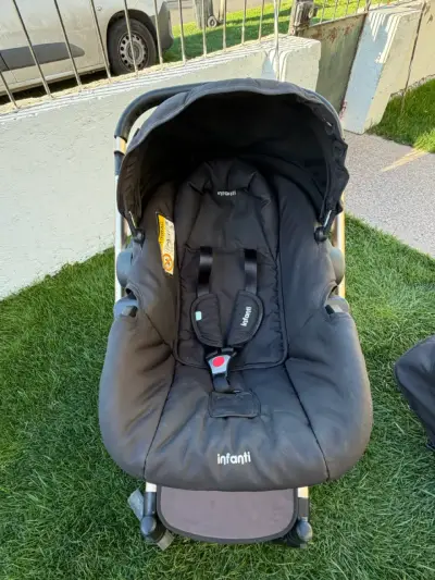 Coche de bebé 3 en 1 con silla de auto - miniatura 5
