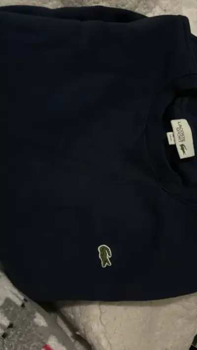 Polerón azul Lacoste Sport talla XXL - miniatura 1