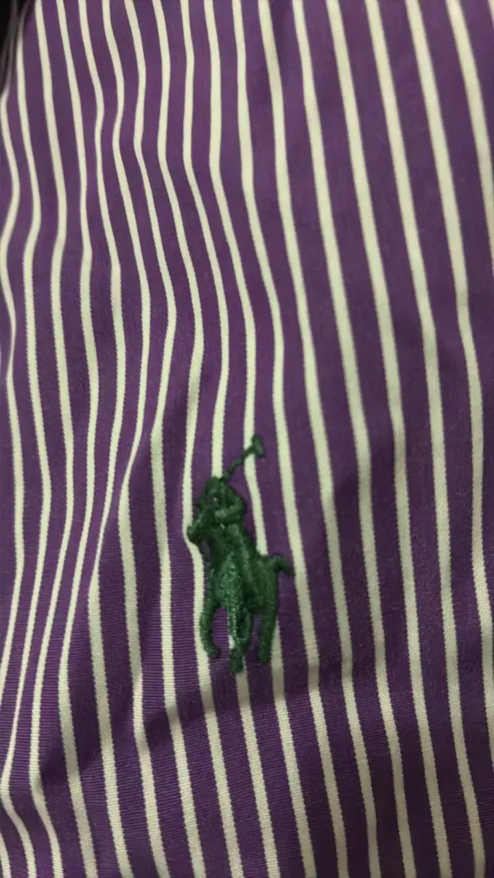 Camisa a rayas Ralph Lauren morada - 2