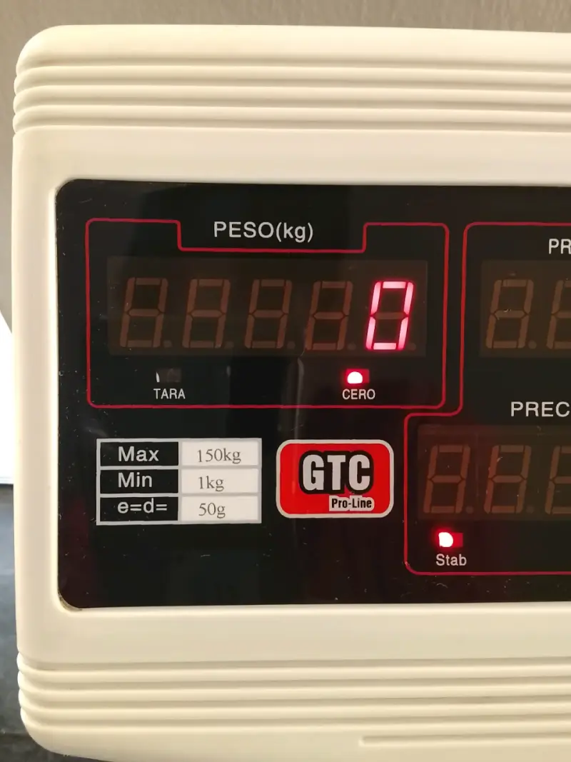 Balanza digital GTC ProLine 150kg - 2