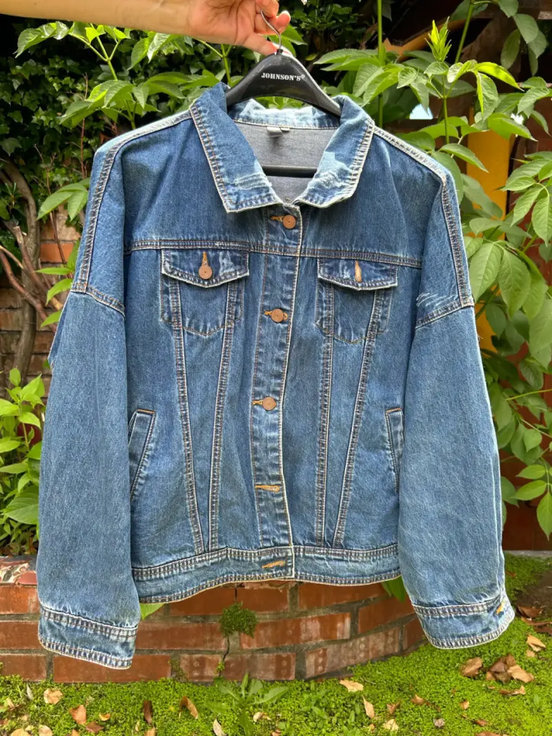Chaqueta de mezclilla con diseño de pantera - 2