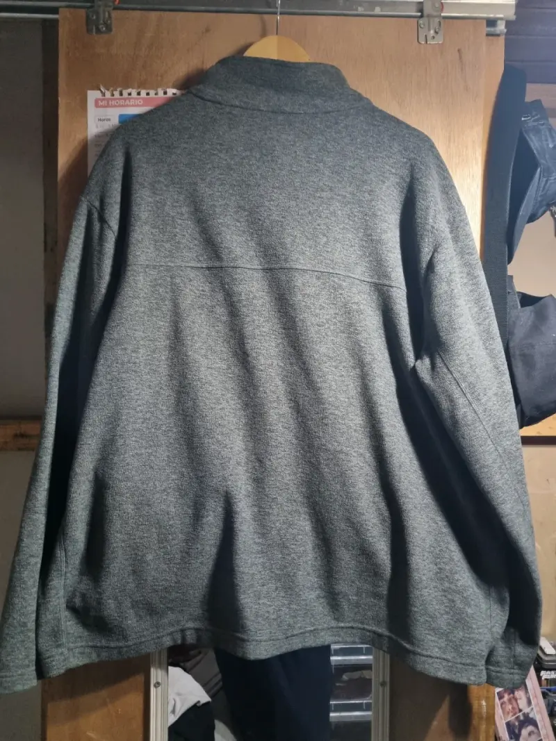 Chaqueta de lana gris Lands' End talla XXL - 2