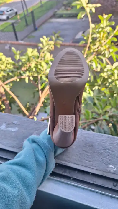 Botines de tacón alto marrones con hebilla - miniatura 3