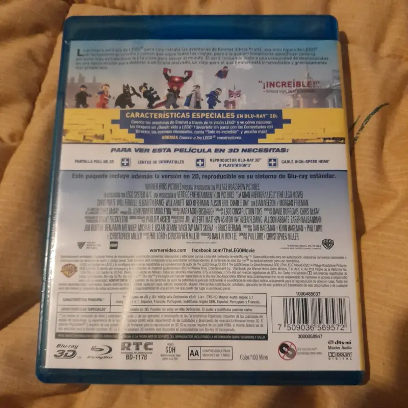 Blu-ray 3D La Gran Aventura LEGO - 2