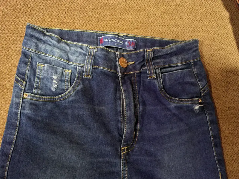 Jeans de mezclilla azul para mujer Mohicano - 4