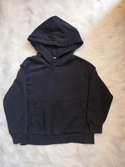 Polerón con capucha negro para niño H&M - miniatura 1