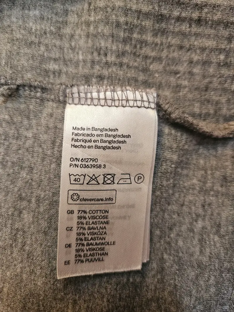Vestido sin mangas gris H&M talla L - 4