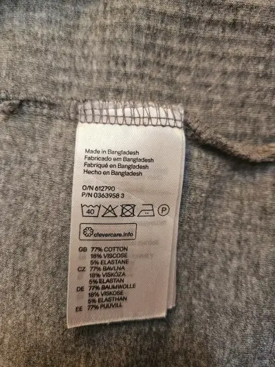 Vestido sin mangas gris H&M talla L - miniatura 4