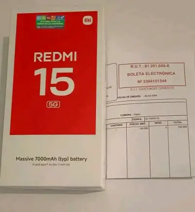Smartphone Xiaomi Redmi 15 5G con boleta - miniatura 1