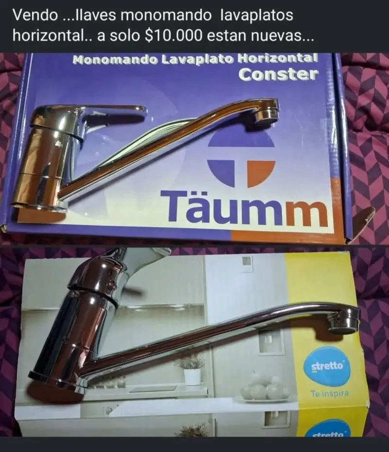 Llave Monomando Lavaplatos Horizontal Täumm Conster - 2