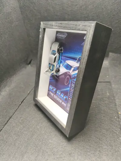 Modelo de Auto BZ Racing Silver Phantom en Marco - miniatura 5