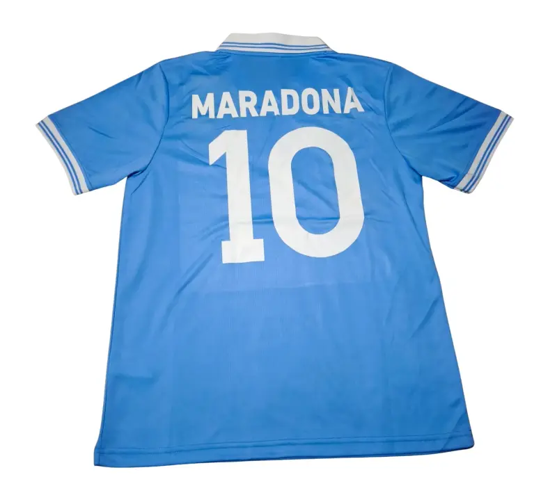 Camiseta Retro Napoli Maradona 10 Azul - 1