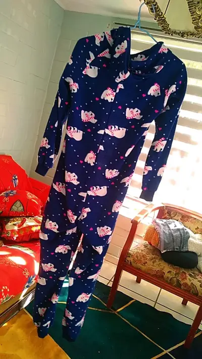 Pijama Entero Azul con Estampado de Osos - miniatura 2
