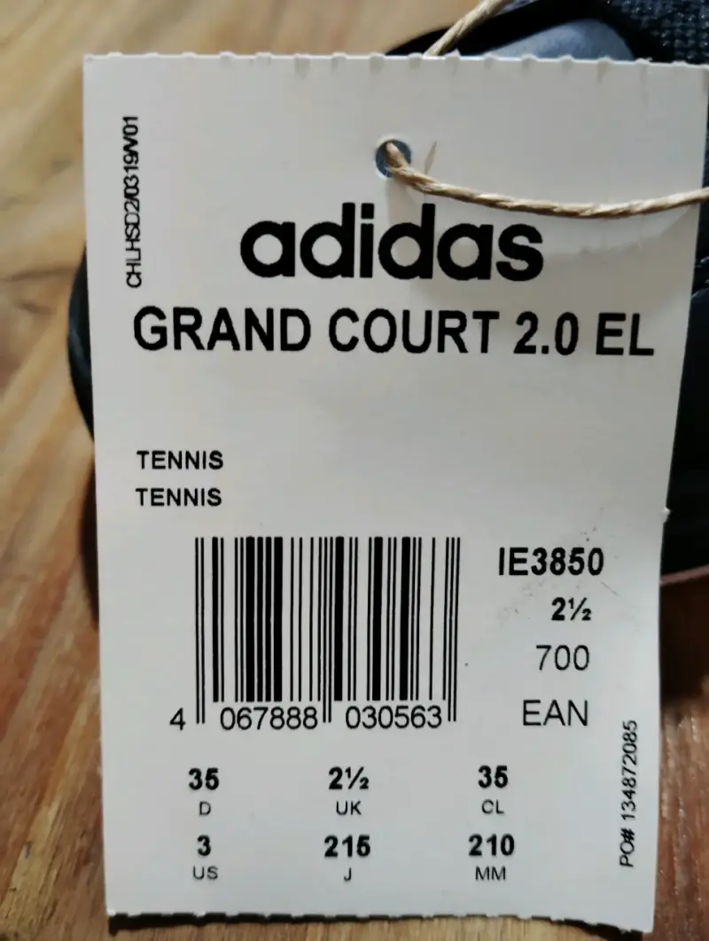 Zapatillas Adidas Grand Court 2.0 EL azul. T:35 - 3