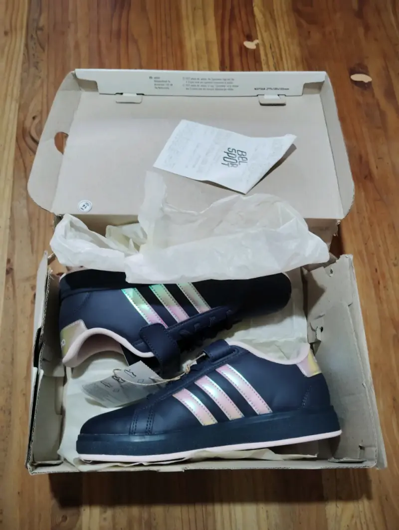 Zapatillas Adidas Grand Court 2.0 EL azul. T:35 - 5