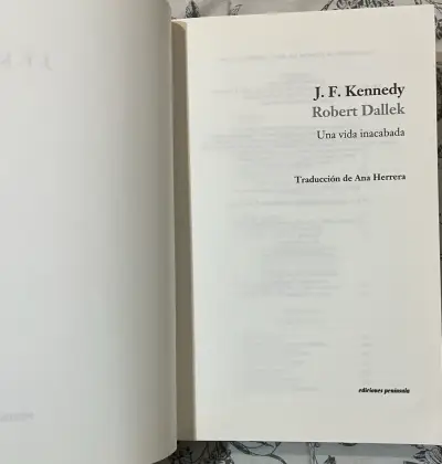 Libro J.F. Kennedy Una Vida Inacabada de Robert Dallek - miniatura 5