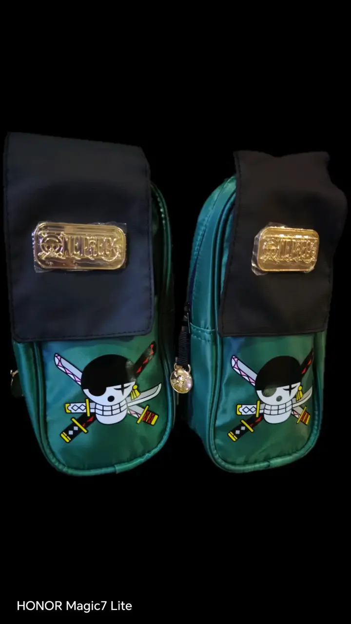 Lapicera escolar Zoro One Piece verde - 1