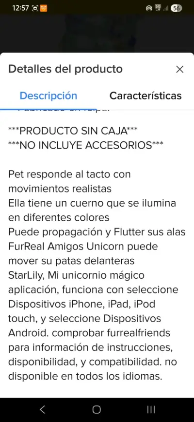 Unicornio de Peluche Interactivo con Movimientos - miniatura 3