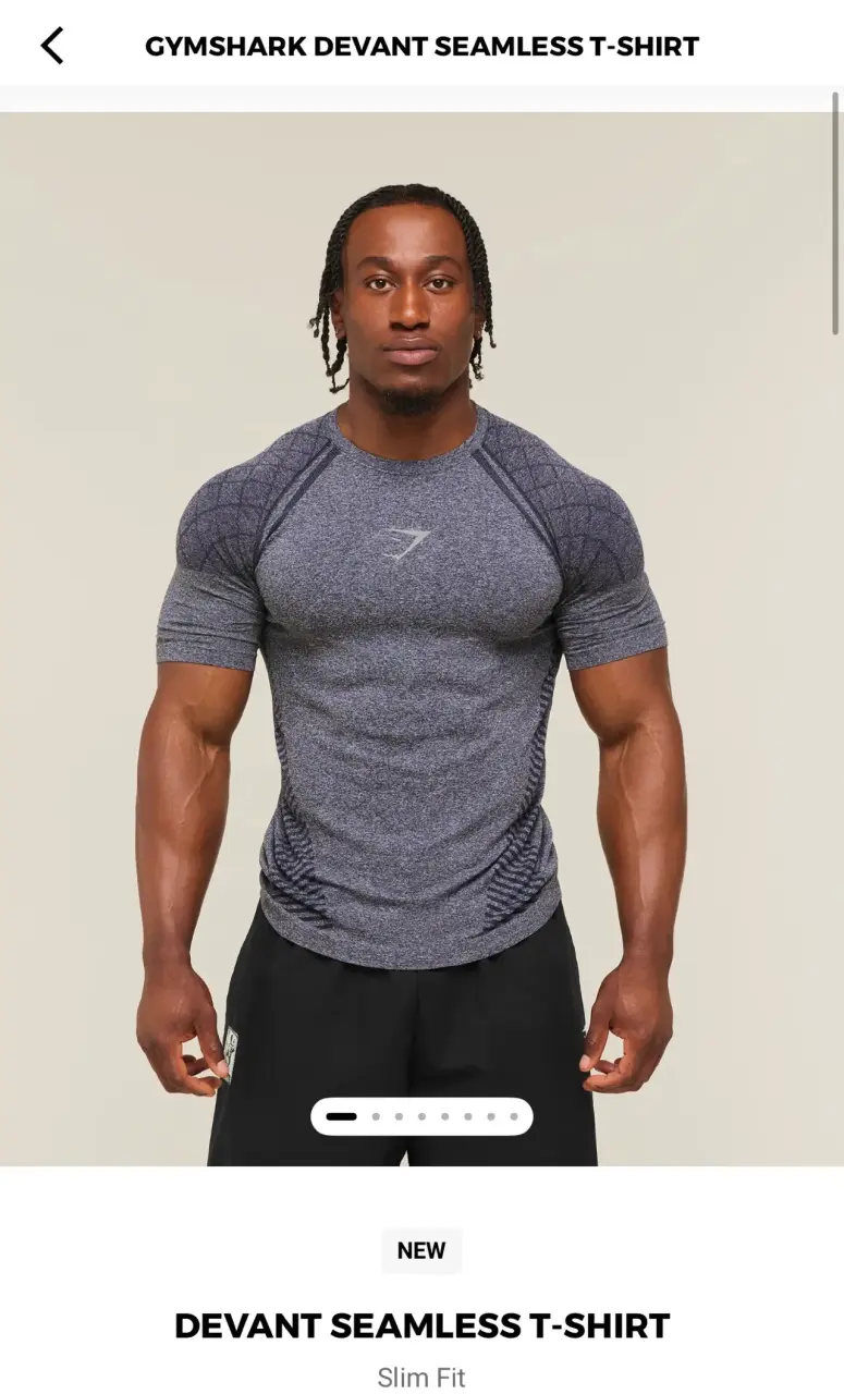 Polera Gymshark Devant Seamless Slim Fit - 1