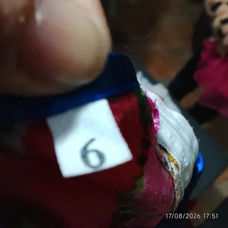Vestido de huasa para niña con flores y encaje - 3