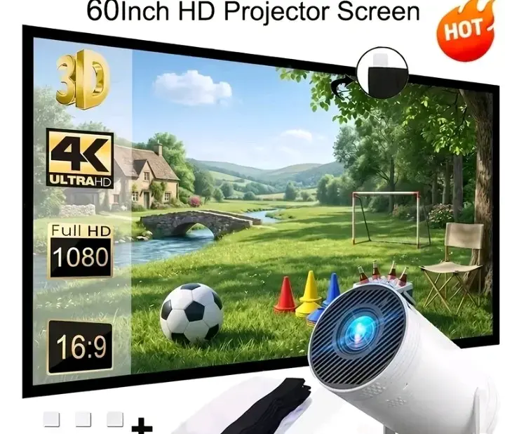Pantalla de Proyector 60 Pulgadas HD 4K