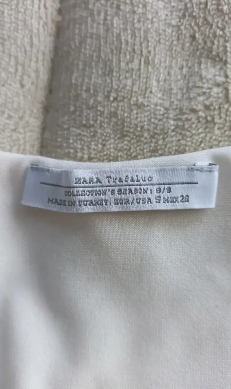 Top blanco de tirantes Zara Talla S - 2