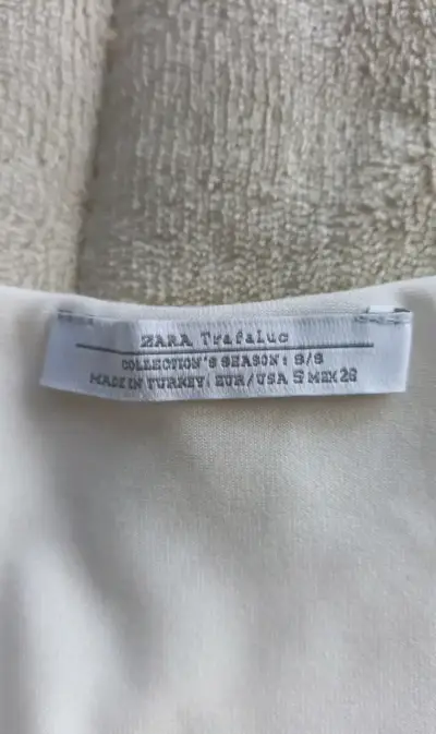 Top blanco de tirantes Zara Talla S - miniatura 2