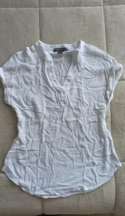 Blusa blanca de mujer Primark talla 38 - miniatura 1