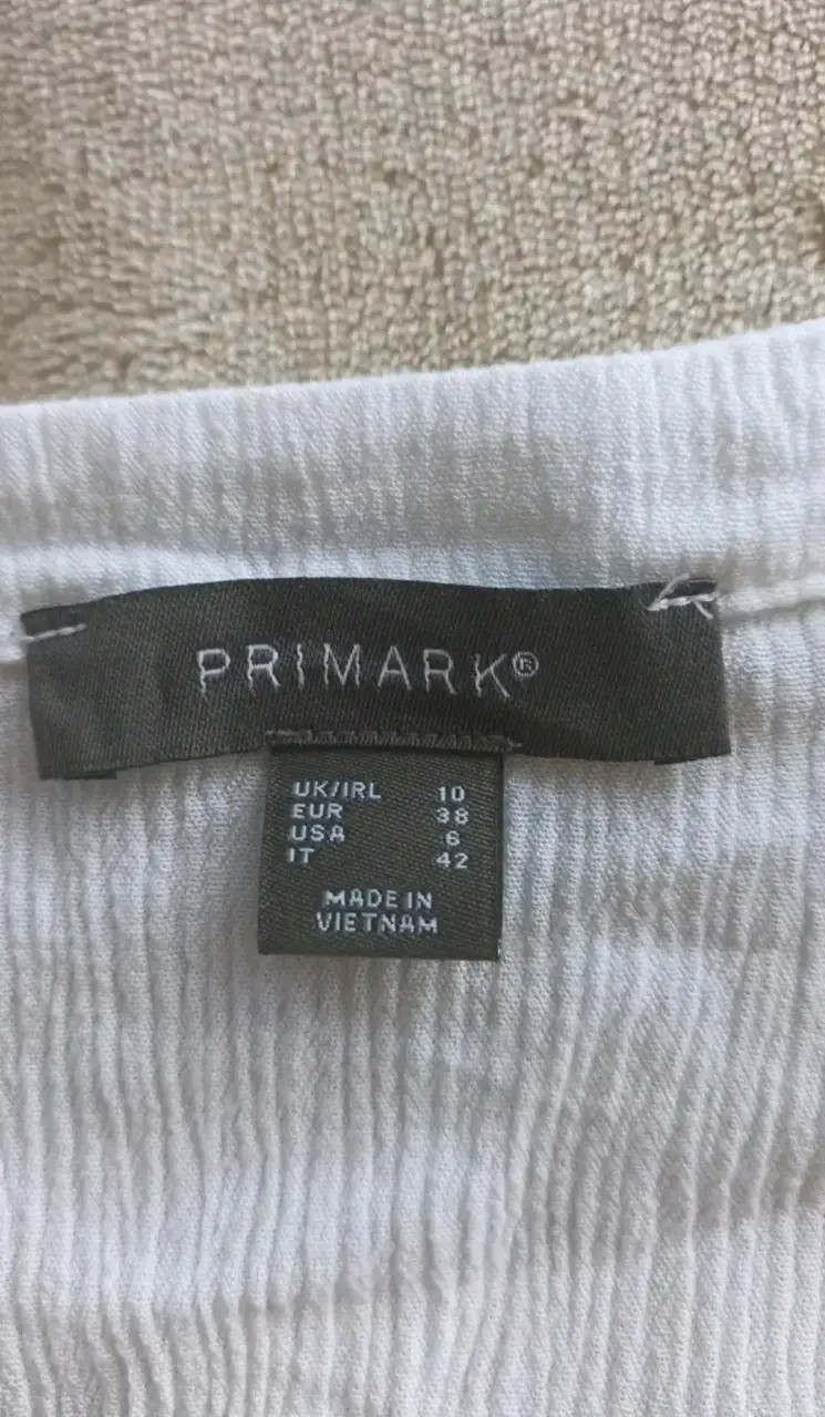 Blusa blanca de mujer Primark talla 38 - 3