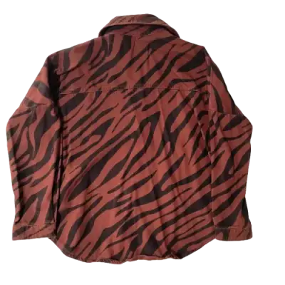 Chaqueta animal print color terracota de Zara - miniatura 2