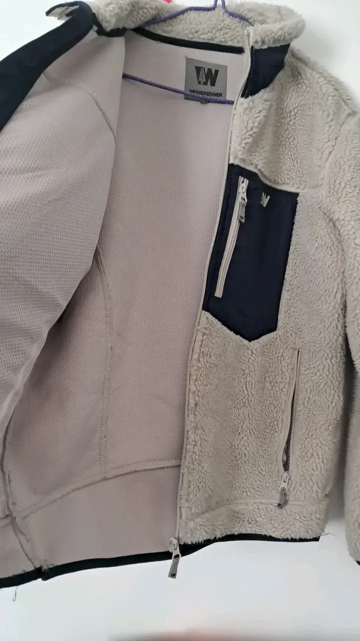 Chaqueta de polar Weinbrenner beige con bolsillo - 3