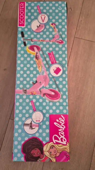 Scooter Barbie plegable para niñas - miniatura 1