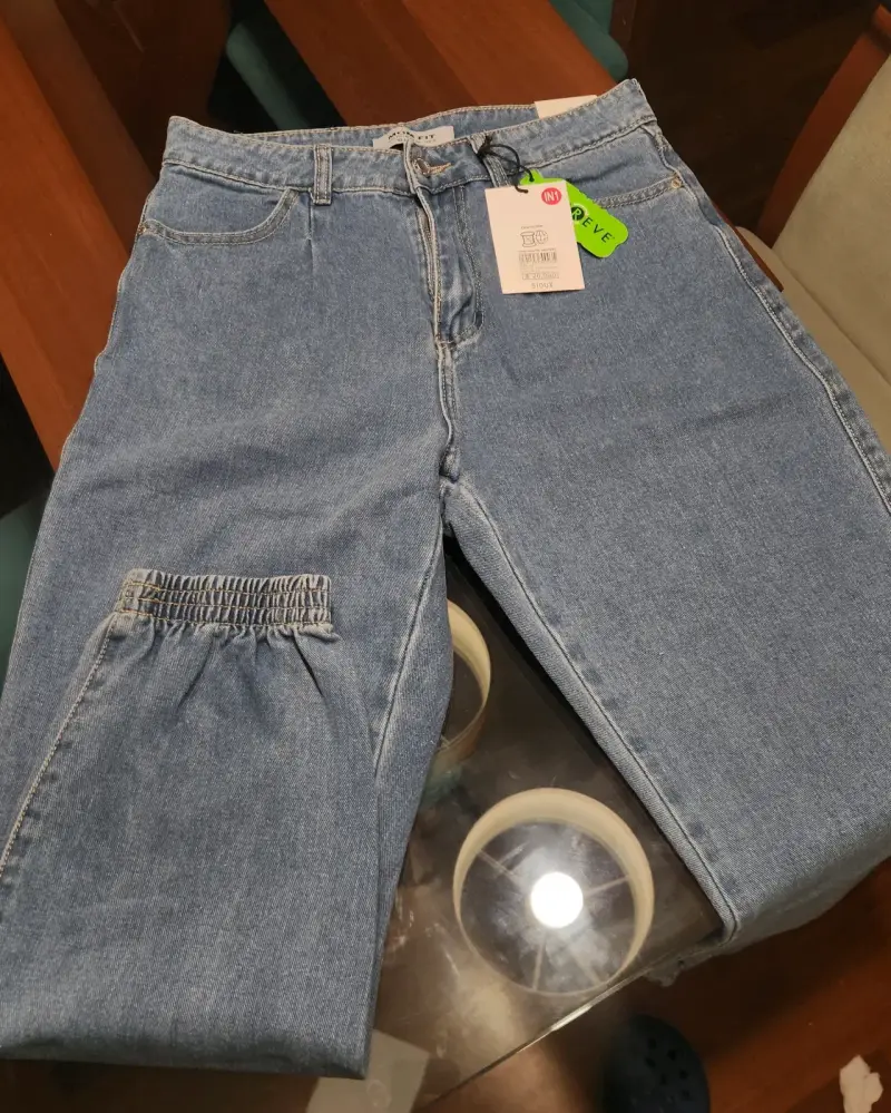 Jeans Mom Fit Azules para Mujer - 1