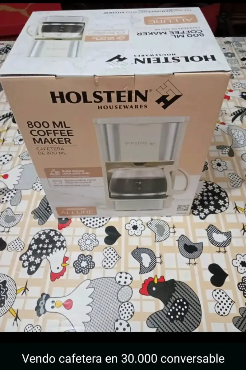 Cafetera Holstein 800 ml nueva en caja