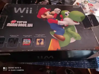 Consola Nintendo Wii con Super Mario Bros y Mario Kart - miniatura 1