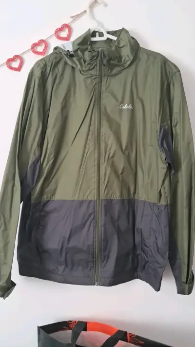 Chaqueta impermeable verde Cabela's - miniatura 1