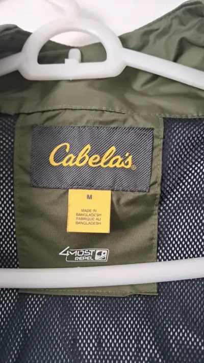 Chaqueta impermeable verde Cabela's - miniatura 3