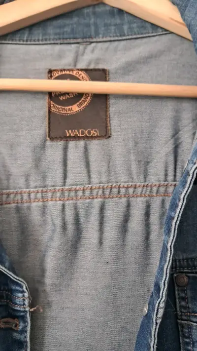 Chaqueta de mezclilla azul Wados para mujer - miniatura 2