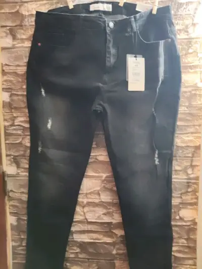 Jeans negros mujer juvenil Hites talla 48 - miniatura 1