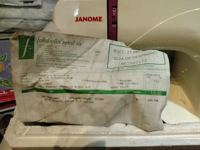 Máquina de Coser Janome Memory Craft 350E - 3