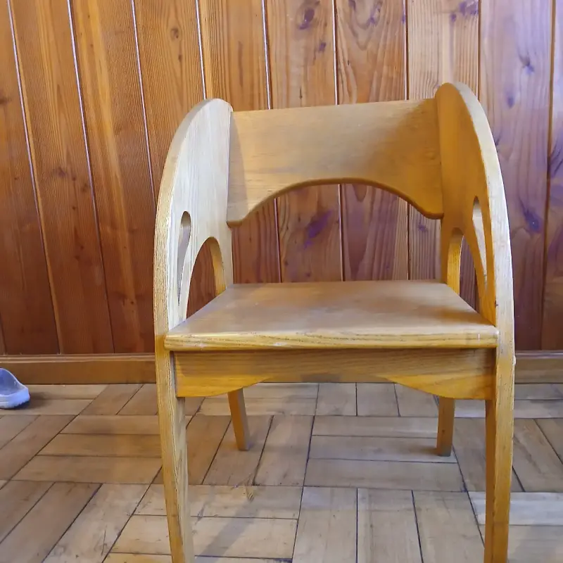Juego de sillas de madera para sala - 2