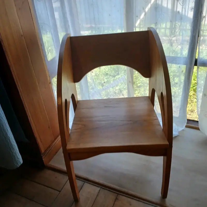 Juego de sillas de madera para sala - 4
