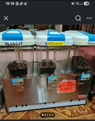 Máquina dispensadora de jugos triple marca maigas - miniatura 1
