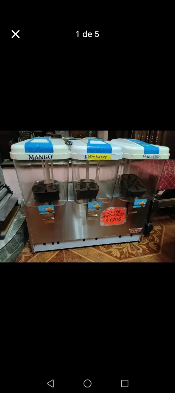 Máquina dispensadora de jugos triple marca maigas - 4