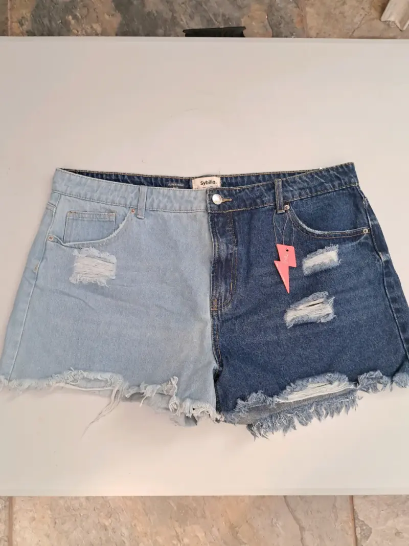 Shorts de mezclilla bicolor NUEVOS Sybilla t.48 - 2
