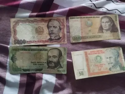 Billetes antiguos de Perú en soles de oro - miniatura 1